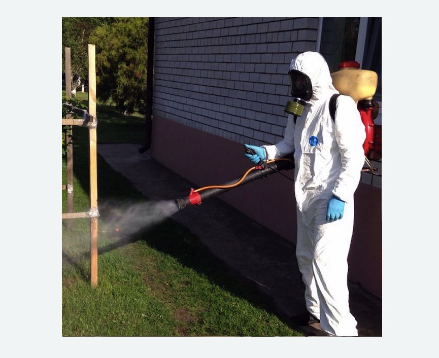 травля клещей на участке в Зверево